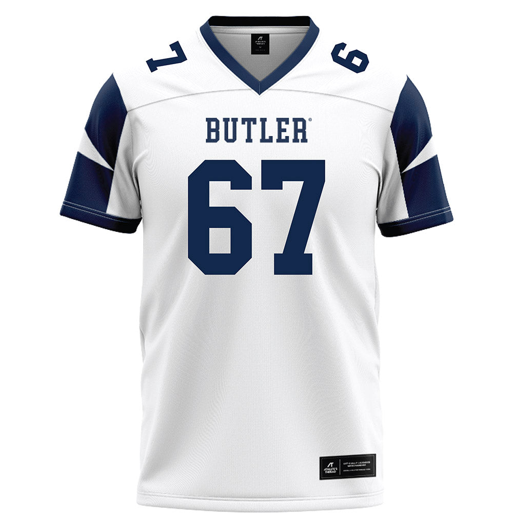 BU - NCAA Football : Charlie Gardner - White Football Jersey-0