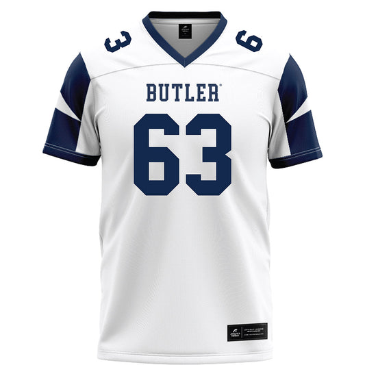 BU - NCAA Football : Charles Mackley - White Football Jersey