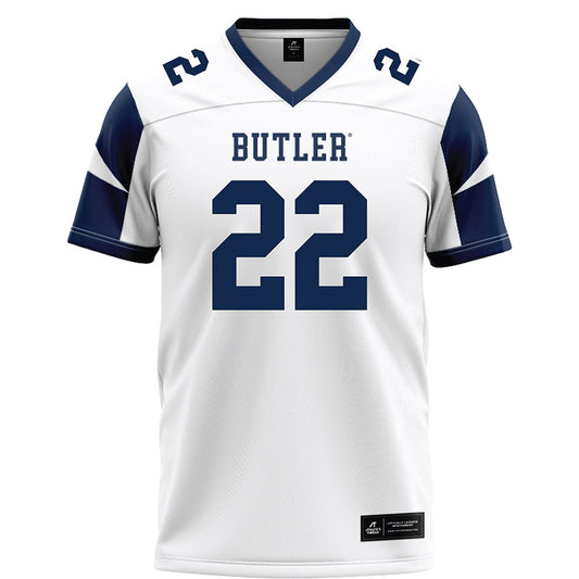Butler - NCAA Football : Madden Beriault - White Football Jersey-0