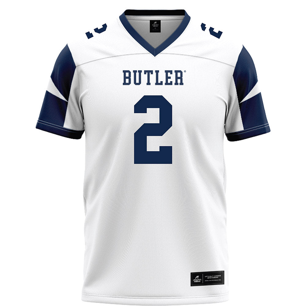 Butler - NCAA Football : Tanner Huckfelt - White Football Jersey-0