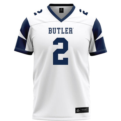 Butler - NCAA Football : Tanner Huckfelt - White Football Jersey-0