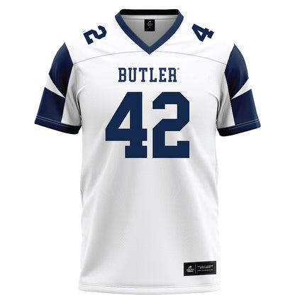 BU - NCAA Football : Brayton Spetter - White Football Jersey