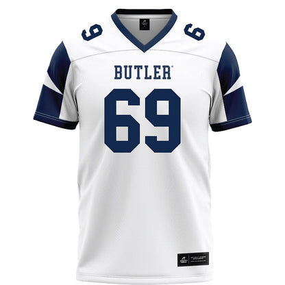 BU - NCAA Football : Eric Bower - White Football Jersey