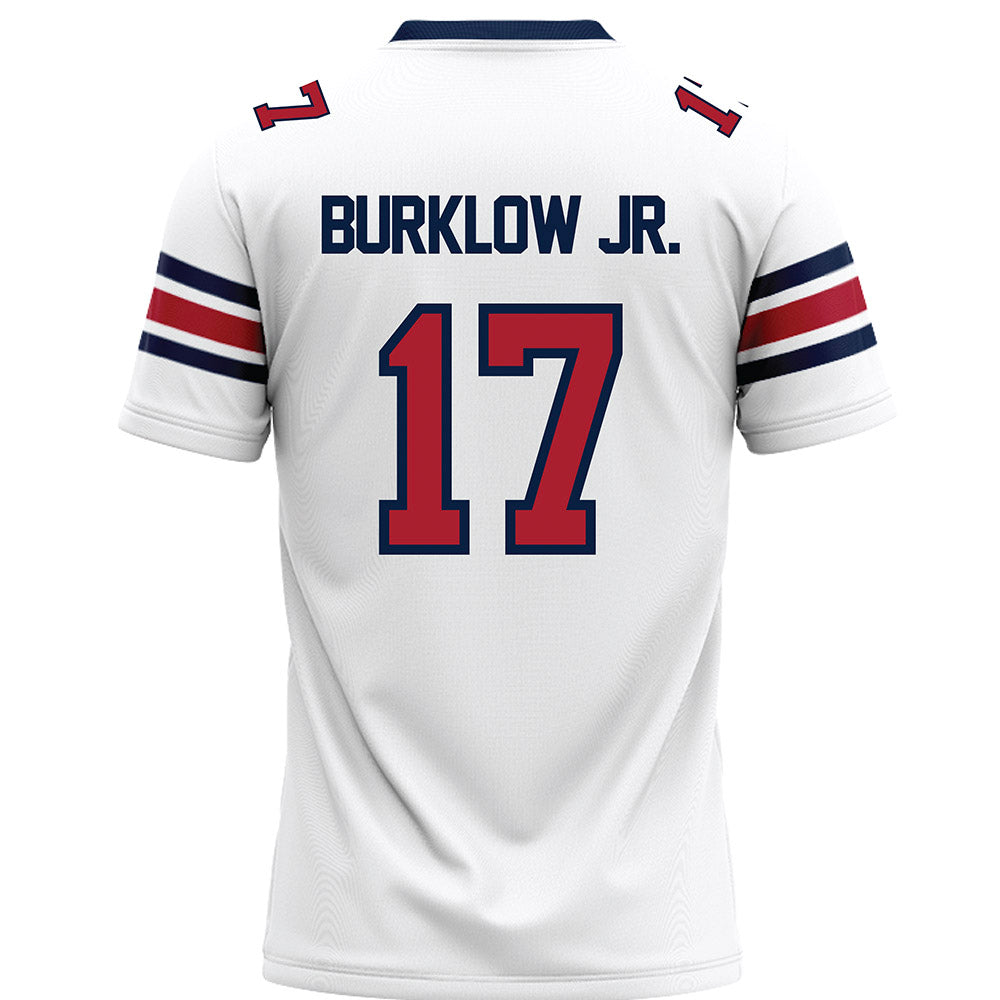 Liberty - NCAA Football : Bo Burklow Jr. - White Premium Football Jersey-1