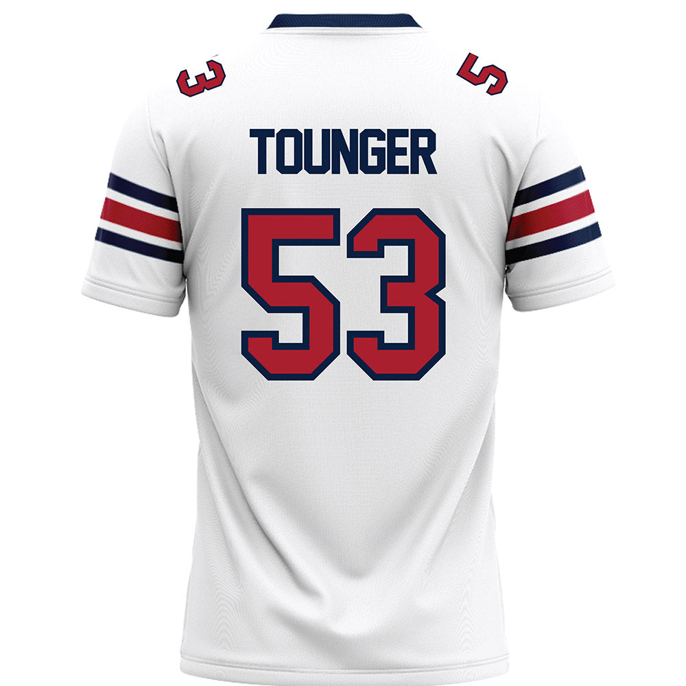 Liberty - NCAA Football : Nikodemus Tounger - White Premium Football Jersey-1