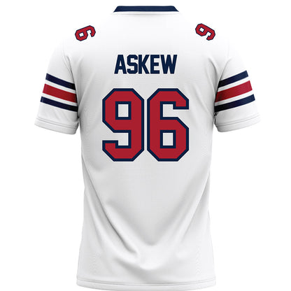 Liberty - NCAA Football : Gavin Askew - White Premium Football Jersey-1