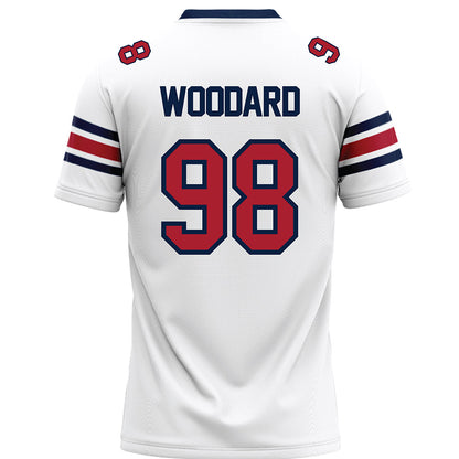 Liberty - NCAA Football : Weston Woodard - White Premium Football Jersey-1