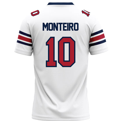 Liberty - NCAA Football : Jonathan Monteiro - White Premium Football Jersey-1