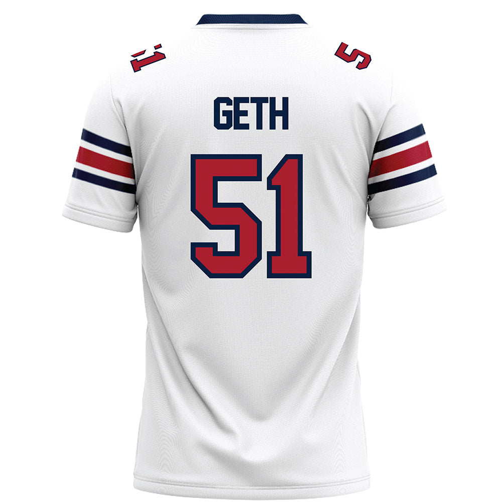 Liberty - NCAA Football : DJ Geth - White Football Jersey-1