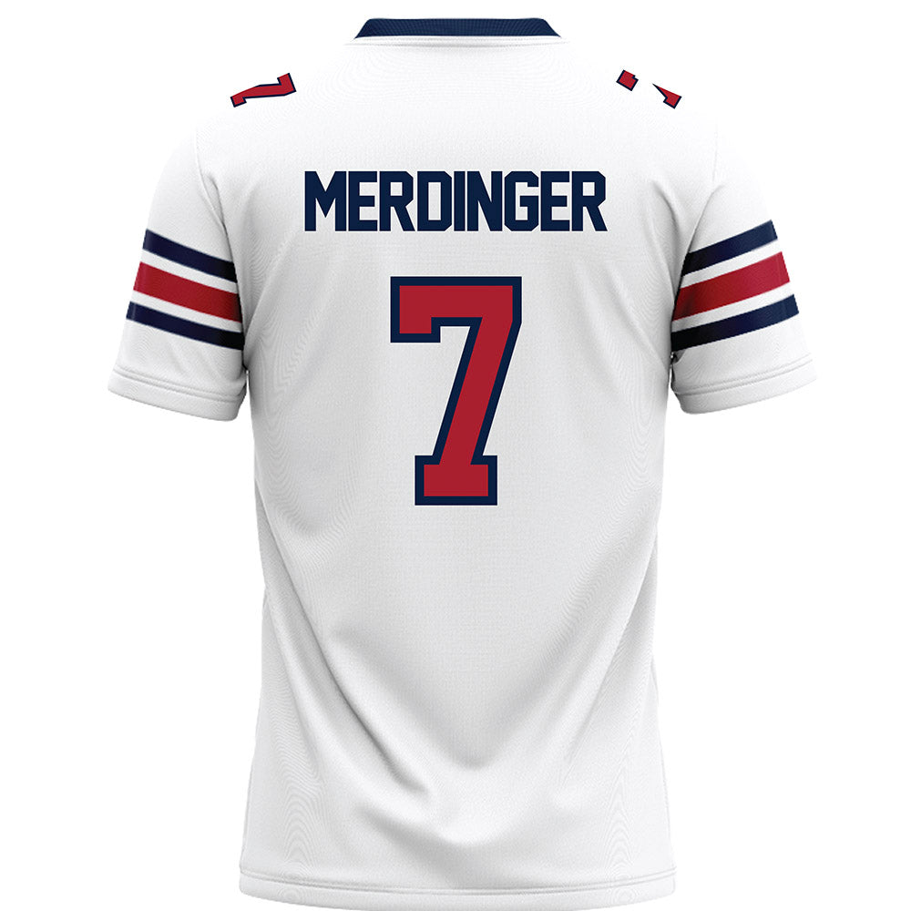 Liberty - NCAA Football : Michael Merdinger - White Premium Football Jersey-1