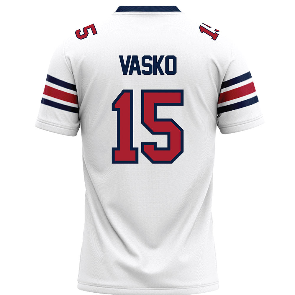 Liberty - NCAA Football : Ethan Vasko - White Premium Football Jersey-1
