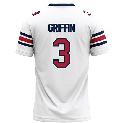 Liberty - NCAA Football : Eldric Griffin - White Football Jersey-1
