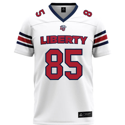 Liberty - NCAA Football : Connie Hewitt II - White Premium Football Jersey-0