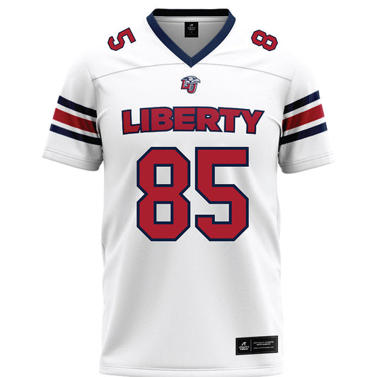 Liberty - NCAA Football : Connie Hewitt II - White Premium Football Jersey-0