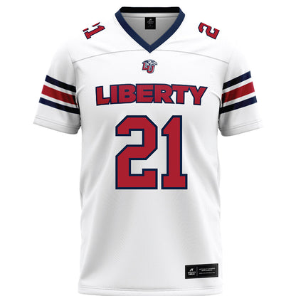 Liberty - NCAA Football : Caden Williams - White Premium Football Jersey-0