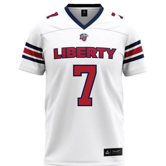 Liberty - NCAA Football : Michael Merdinger - White Premium Football Jersey-0