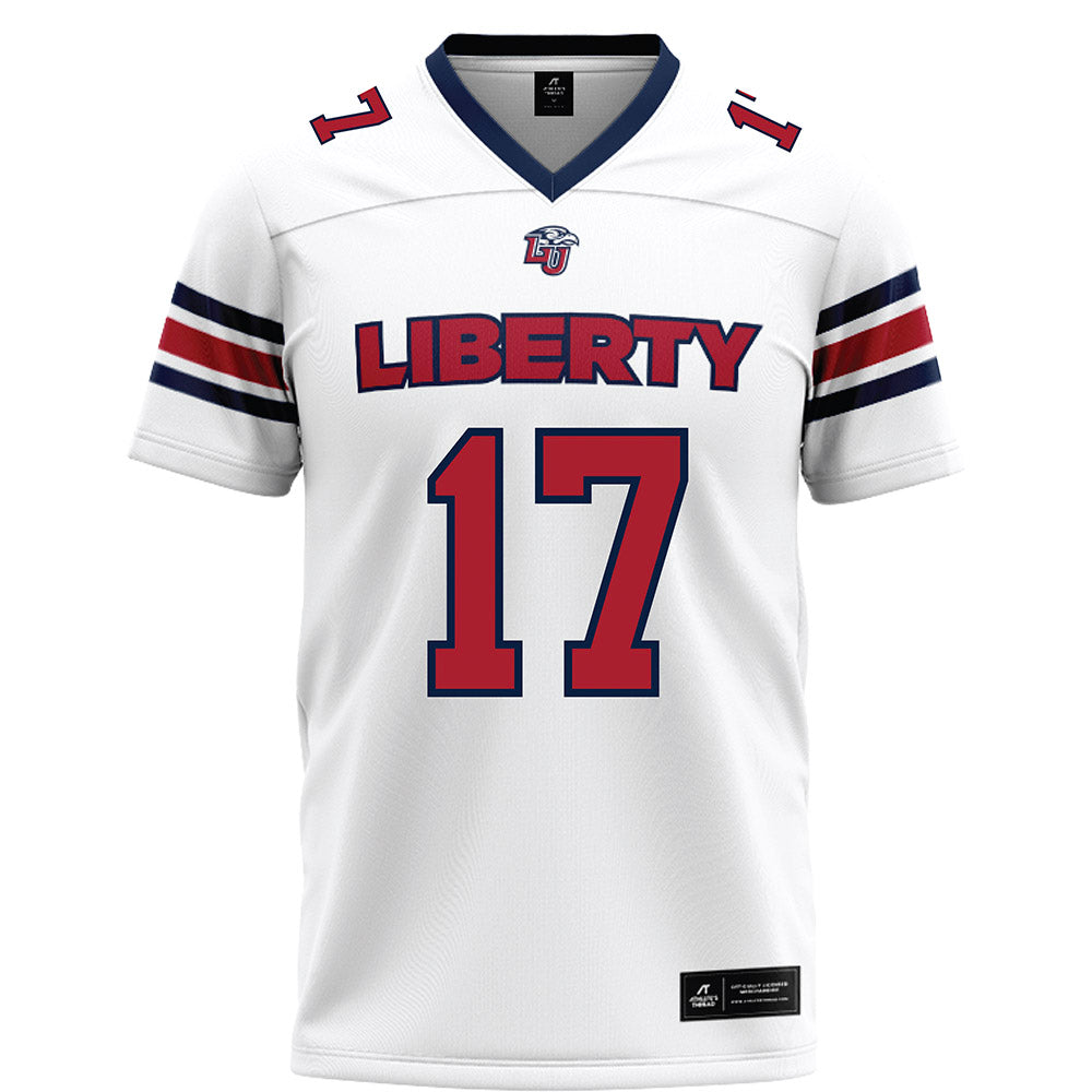 Liberty - NCAA Football : Bo Burklow Jr. - White Football Jersey-0