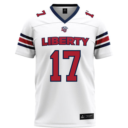 Liberty - NCAA Football : Bo Burklow Jr. - White Football Jersey-0