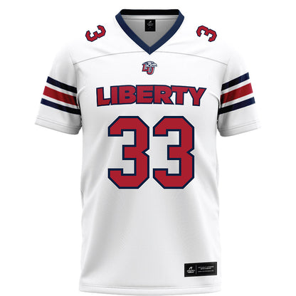 Liberty - NCAA Football : Aidan Vaughan - White Football Jersey