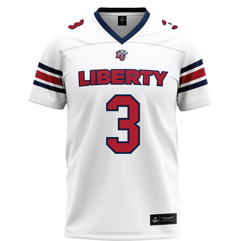 Liberty - NCAA Football : Eldric Griffin - White Football Jersey-0
