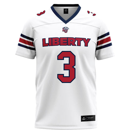 Liberty - NCAA Football : Eldric Griffin - White Football Jersey-0