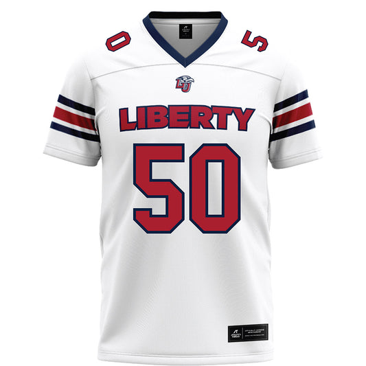 Liberty - NCAA Football : Esom Nnajiofor - White Football Jersey