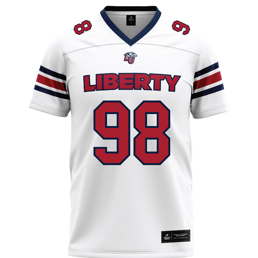 Liberty - NCAA Football : Tyler Black - White Premium Football Jersey-0