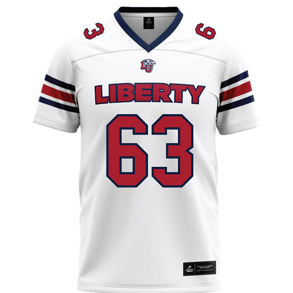 Liberty - NCAA Football : DaJyQuwan Jackson-Payne - White Premium Football Jersey-0