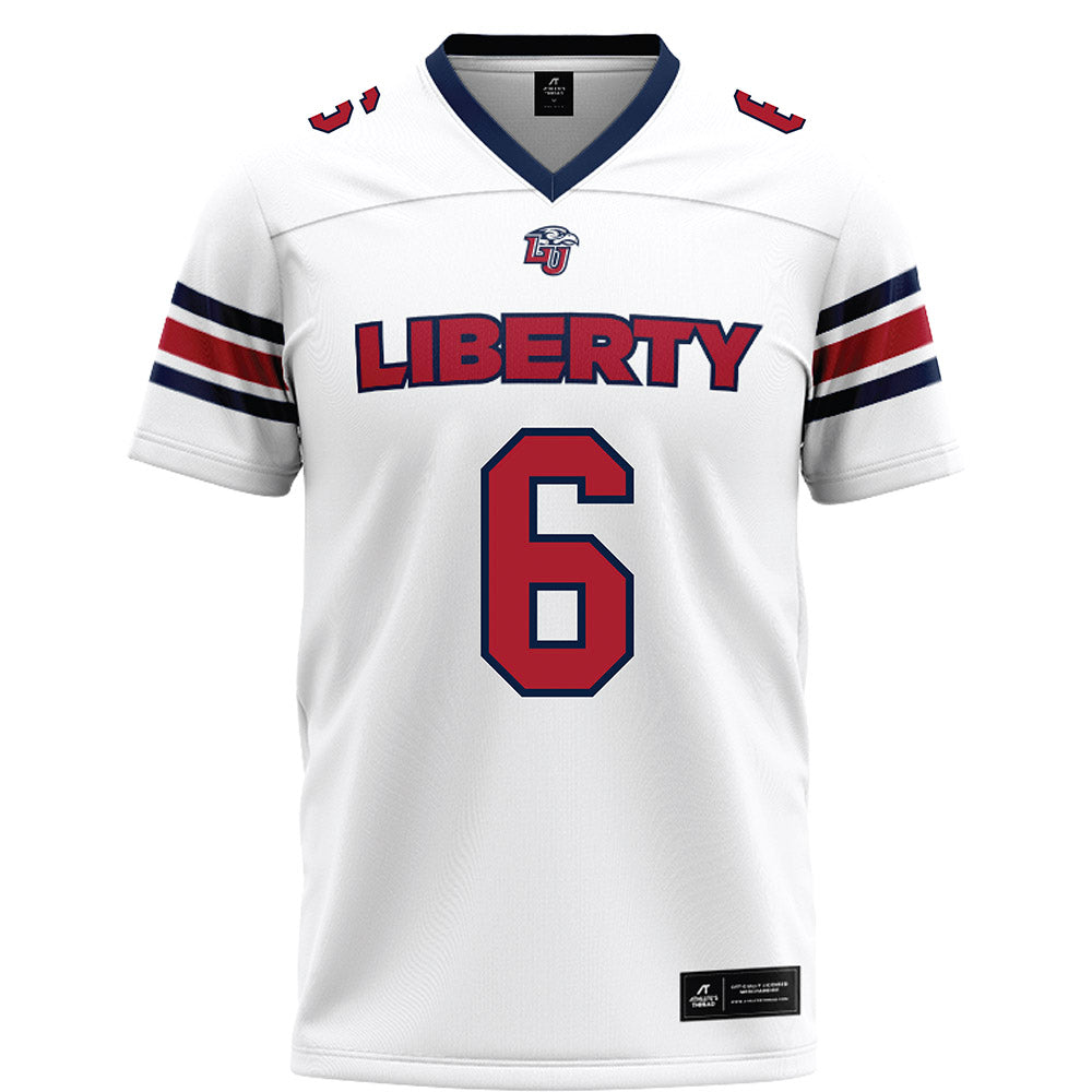 Liberty - NCAA Football : Teylor Jackson - White Football Jersey