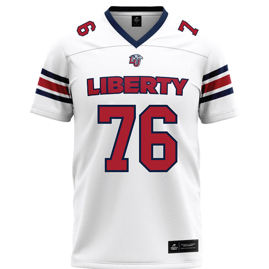 Liberty - NCAA Football : Gabriel Smith - White Premium Football Jersey-0