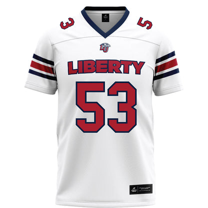 Liberty - NCAA Football : Nikodemus Tounger - White Football Jersey-0