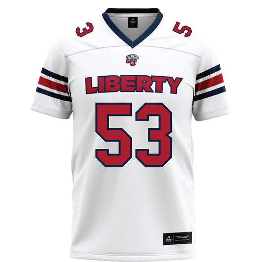 Liberty - NCAA Football : Nikodemus Tounger - White Football Jersey-0