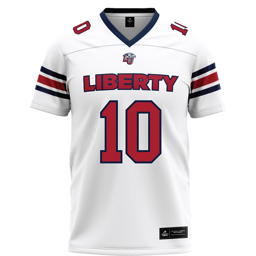 Liberty - NCAA Football : Jonathan Monteiro - White Football Jersey-0