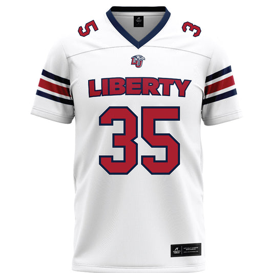 Liberty - NCAA Football : Dillano Glaud - White Premium Football Jersey