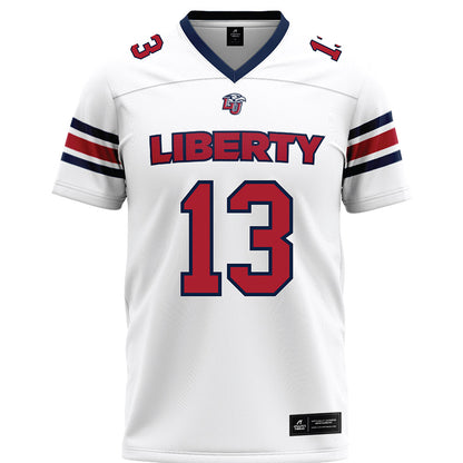 Liberty - NCAA Football : Nasir Newkirk - White Premium Football Jersey-0