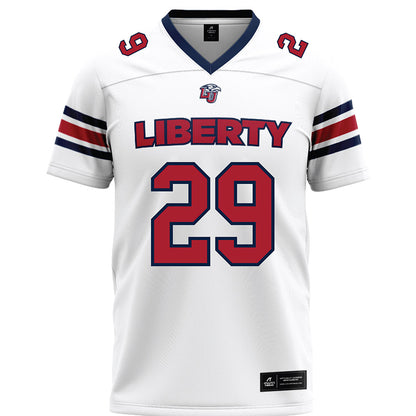 Liberty - NCAA Football : Akhori Jones - White Premium Football Jersey-0