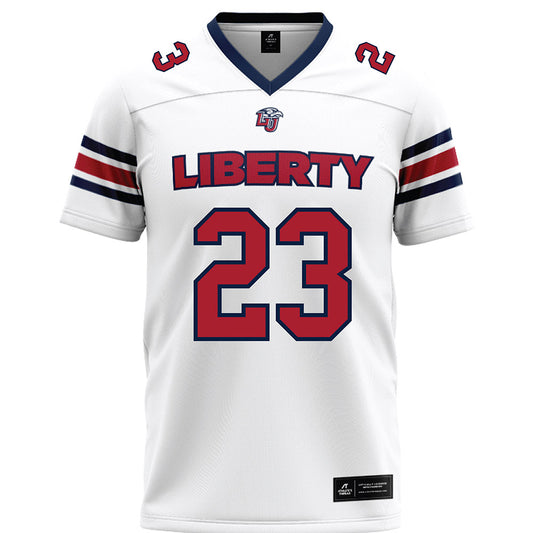 Liberty - NCAA Football : Myke Gunn - White Premium Football Jersey-0