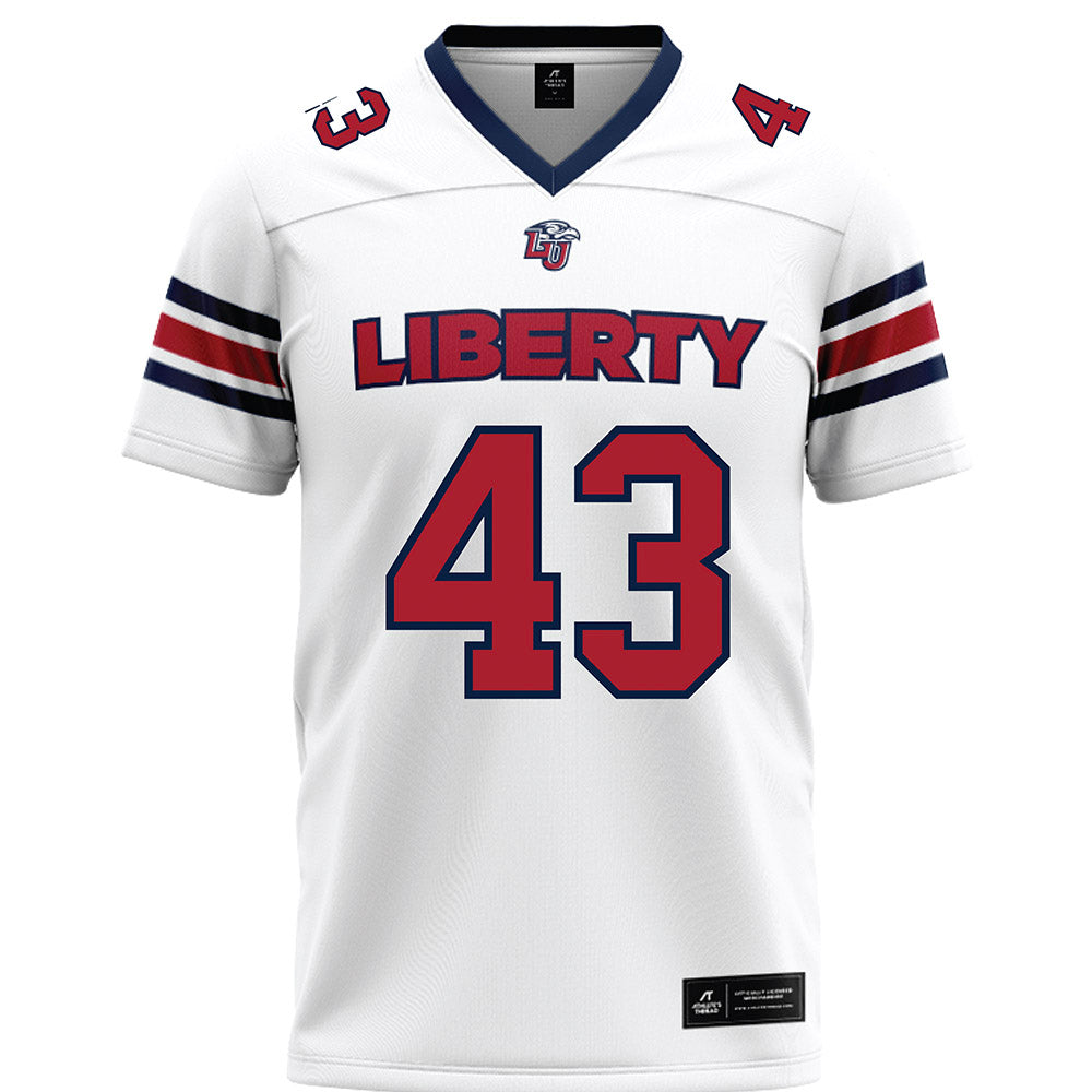 Liberty - NCAA Football : Jay Billingsley V - White Premium Football Jersey-0