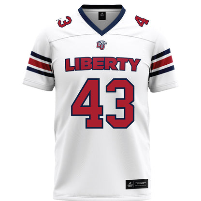 Liberty - NCAA Football : Jay Billingsley V - White Premium Football Jersey-0