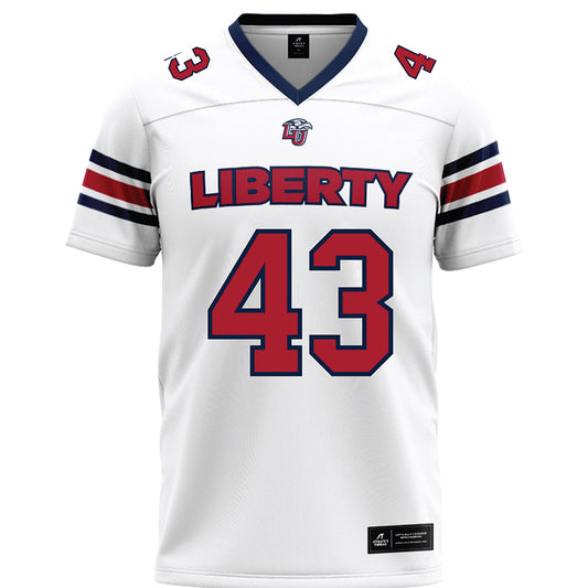 Liberty - NCAA Football : Jay Billingsley V - White Premium Football Jersey-0