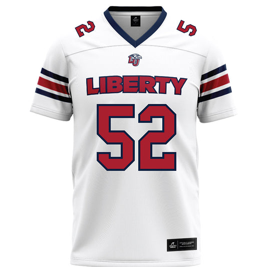 Liberty - NCAA Football : Jacob Taylor - White Premium Football Jersey-0