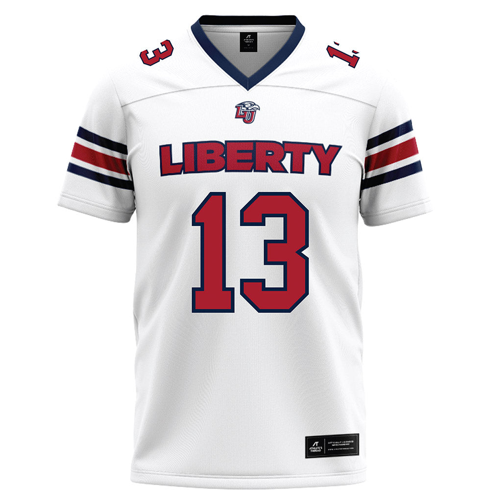 Liberty - NCAA Football : Nasir Newkirk - White Football Jersey-0
