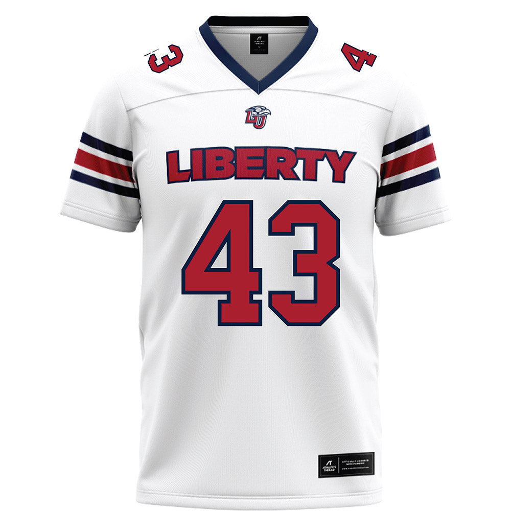 Liberty - NCAA Football : Jay Billingsley V - White Football Jersey-0