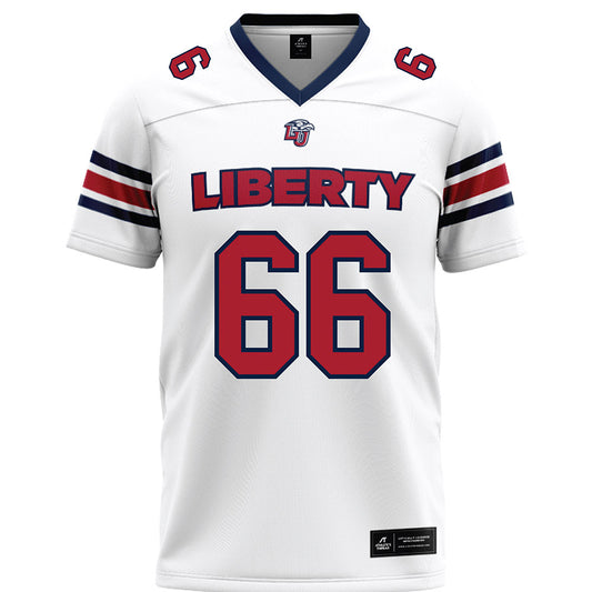 Liberty - NCAA Football : Erwil Anthony Jr - White Premium Football Jersey-0