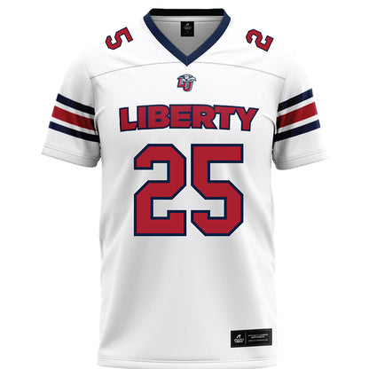 Liberty - NCAA Football : Malachi Fannin-Render - White Premium Football Jersey-0