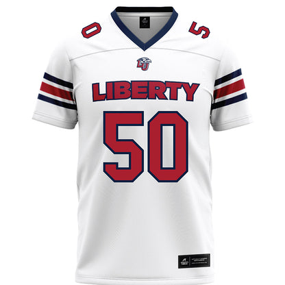 Liberty - NCAA Football : Esom Nnajiofor - White Premium Football Jersey