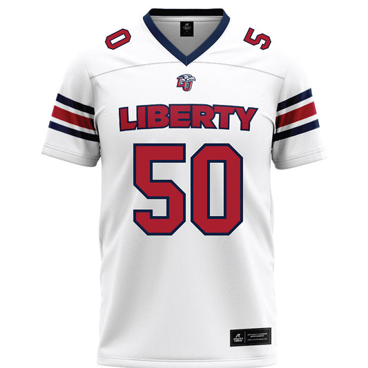 Liberty - NCAA Football : Esom Nnajiofor - White Premium Football Jersey
