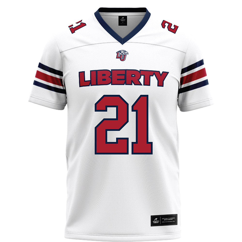 Liberty - NCAA Football : Caden Williams - White Football Jersey-0