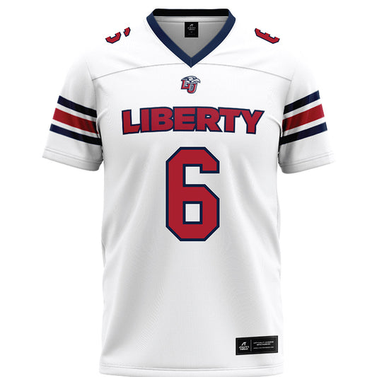 Liberty - NCAA Football : Micah Pollard - White Premium Football Jersey-0