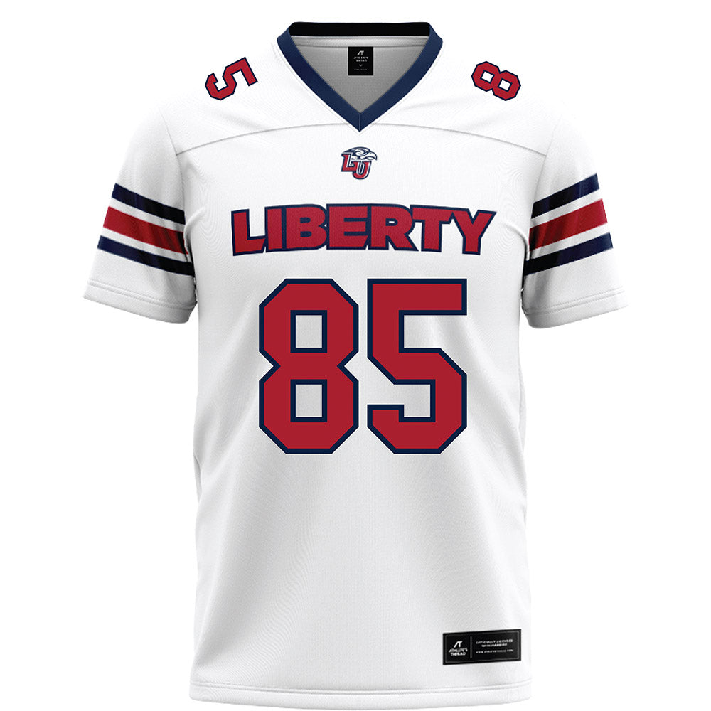 Liberty - NCAA Football : Connie Hewitt II - White Football Jersey-0